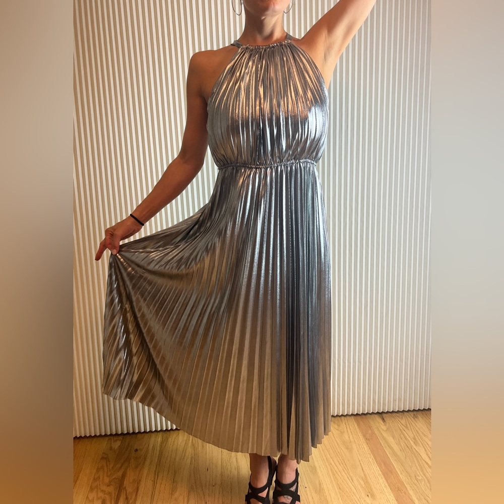 Minuet silver goddess dress